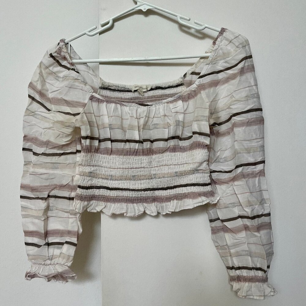 Soft Ruffle Pink Boho Blouse